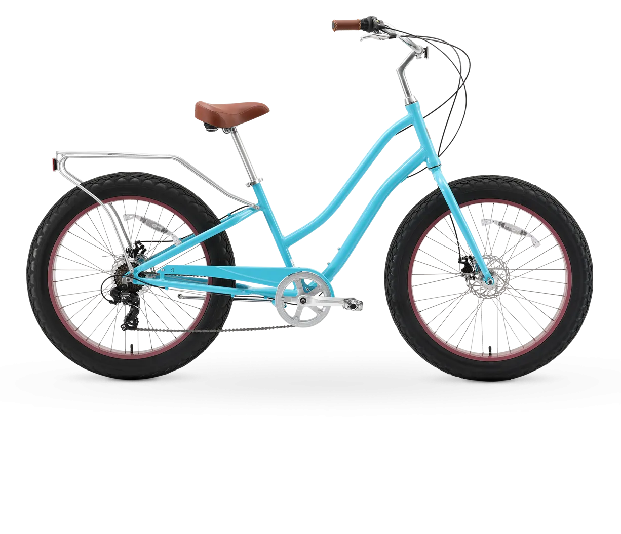 sixthreezero EVRYjourney Women's 26" FAT Tire 7-Speed Step-Through Touring Hybrid Bicycle