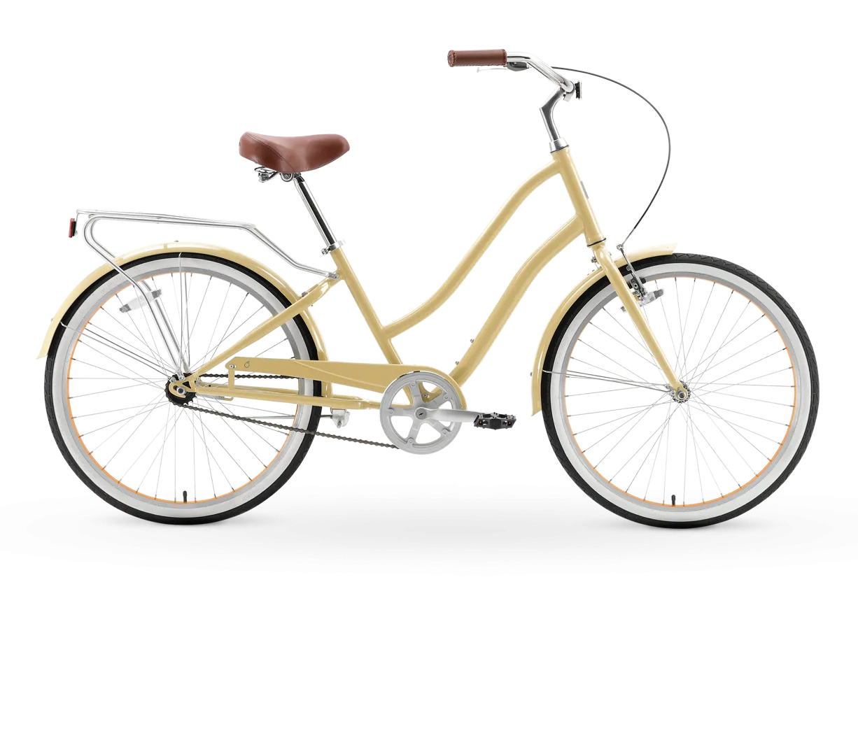 sixthreezero EVRYjourney Women's 26" Single Speed Steel Step-Through Touring Hybrid Bicycle