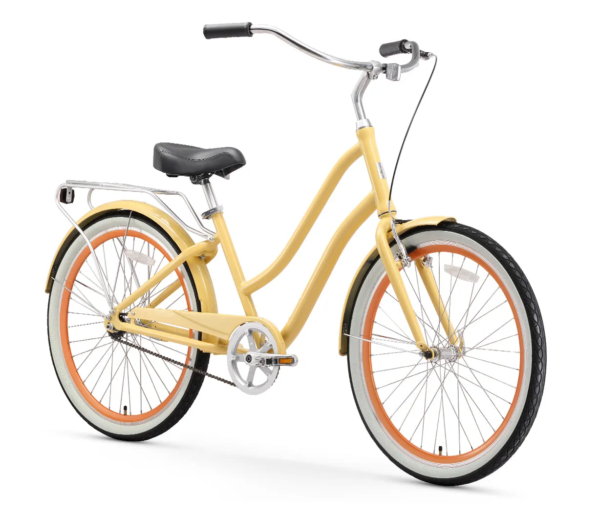 sixthreezero EVRYjourney Women's 26" Single Speed Step-Through Touring Hybrid Bicycle