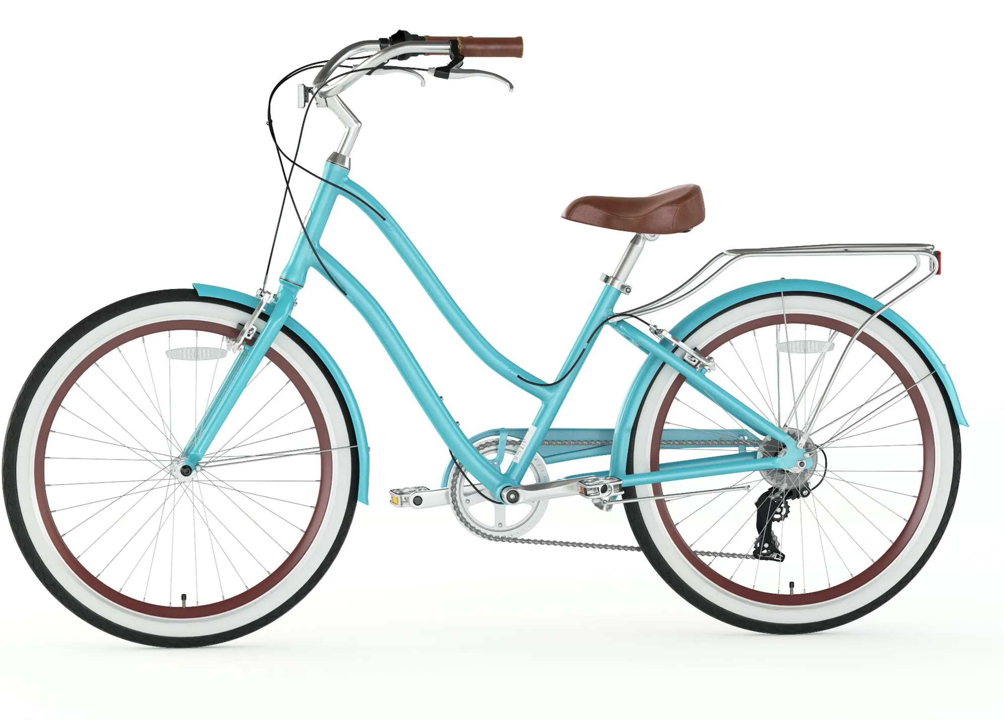 sixthreezero EVRYjourney Women's 26" Single Speed Step-Through Touring Hybrid Bicycle