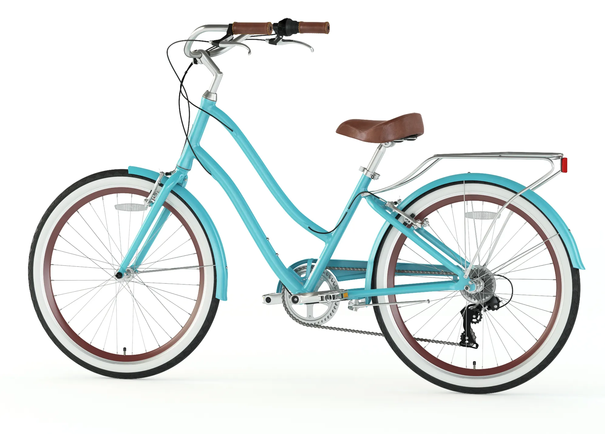 sixthreezero EVRYjourney Women's 26" Single Speed Step-Through Touring Hybrid Bicycle