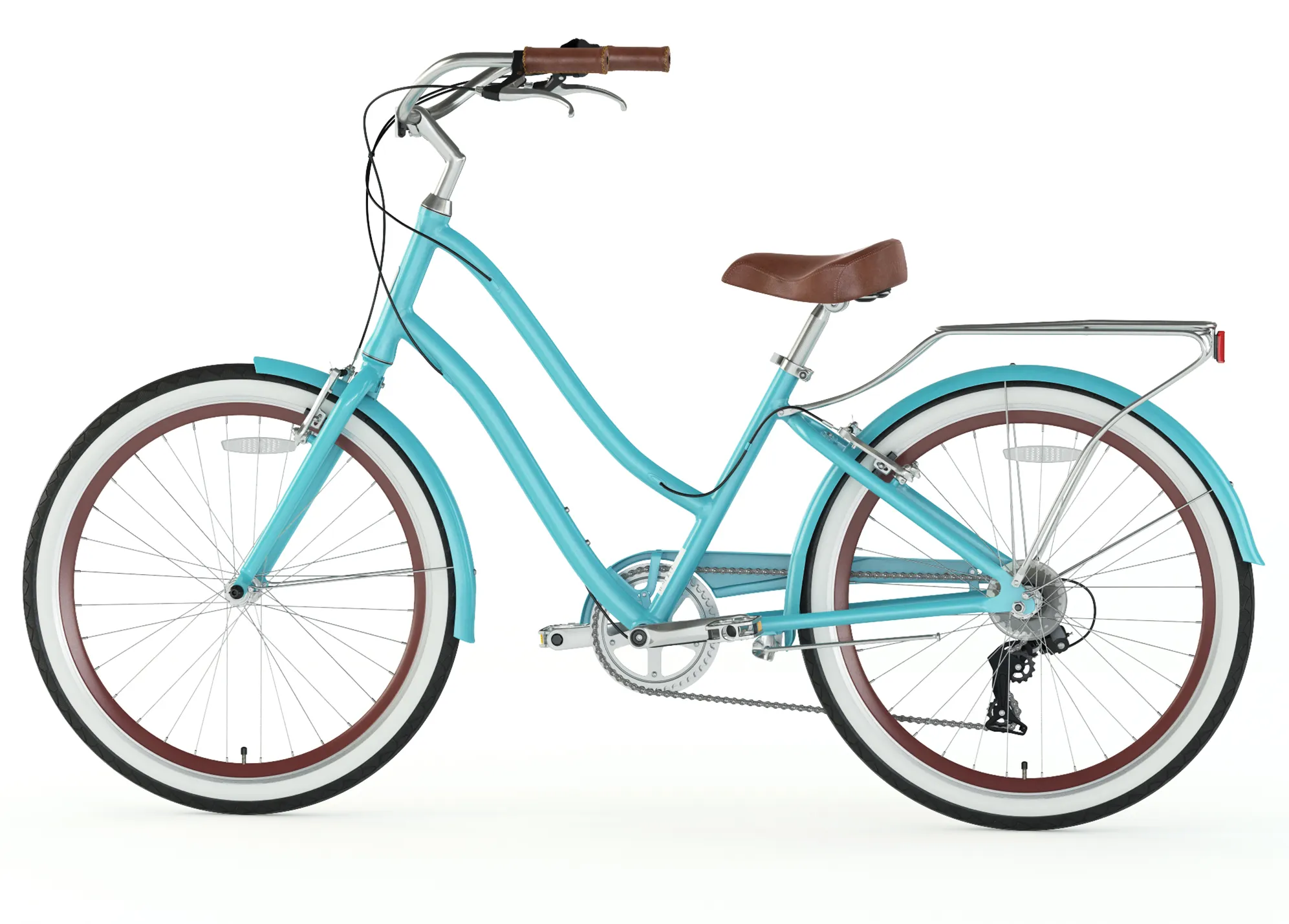 sixthreezero EVRYjourney Women's 26" Single Speed Step-Through Touring Hybrid Bicycle