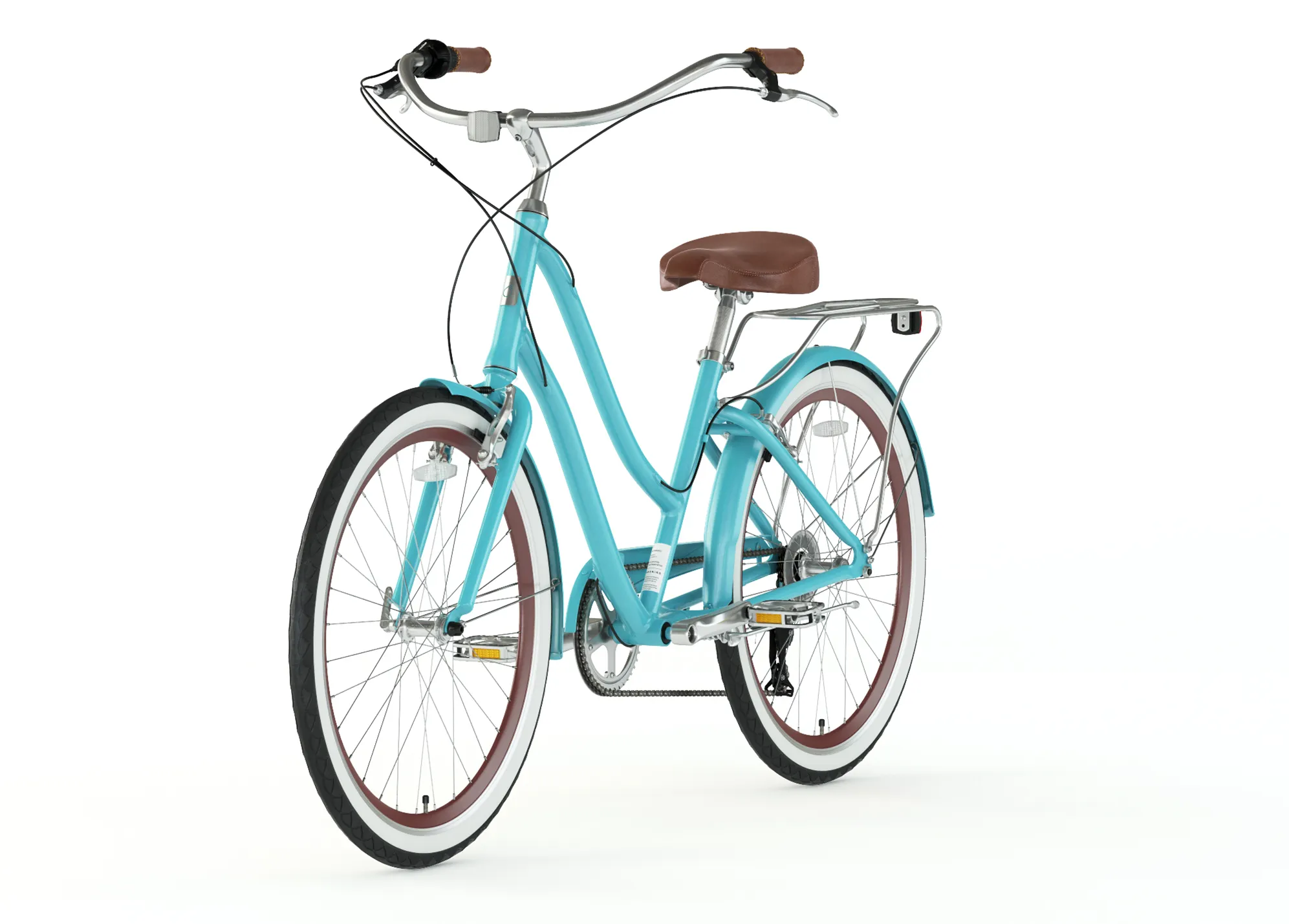sixthreezero EVRYjourney Women's 26" Single Speed Step-Through Touring Hybrid Bicycle