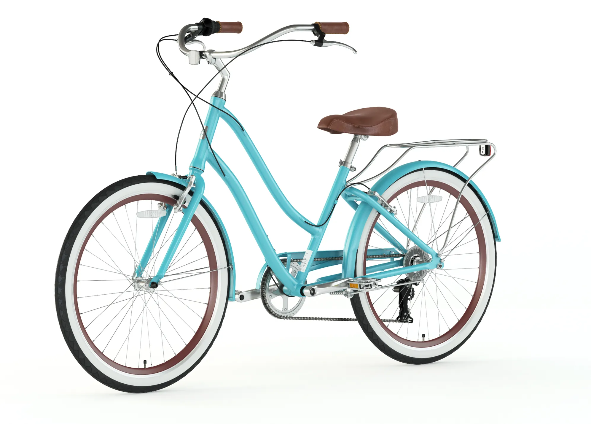 sixthreezero EVRYjourney Women's 26" Single Speed Step-Through Touring Hybrid Bicycle