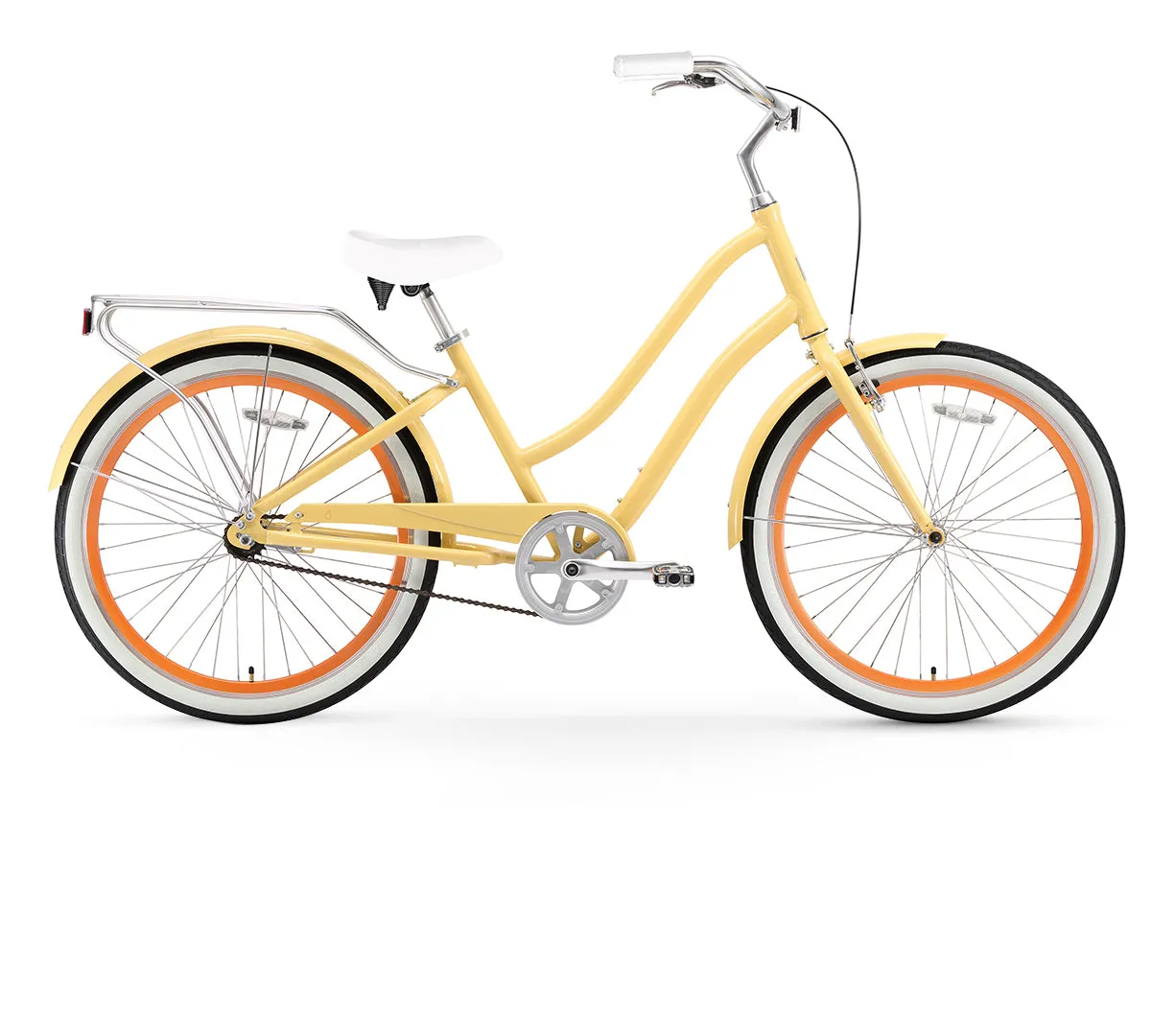 sixthreezero EVRYjourney Women's 26" Single Speed Step-Through Touring Hybrid Bicycle