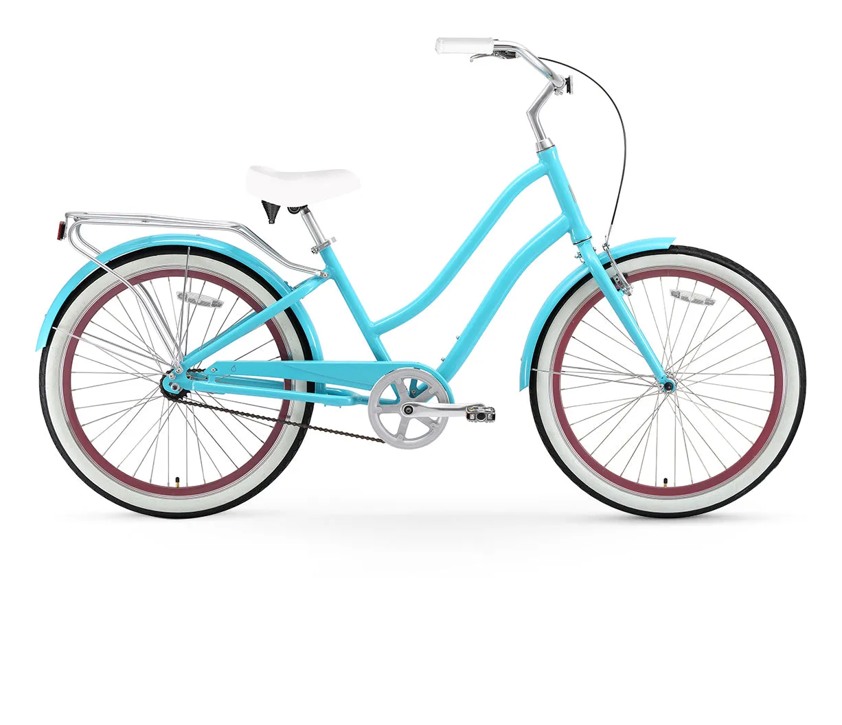 sixthreezero EVRYjourney Women's 26" Single Speed Step-Through Touring Hybrid Bicycle