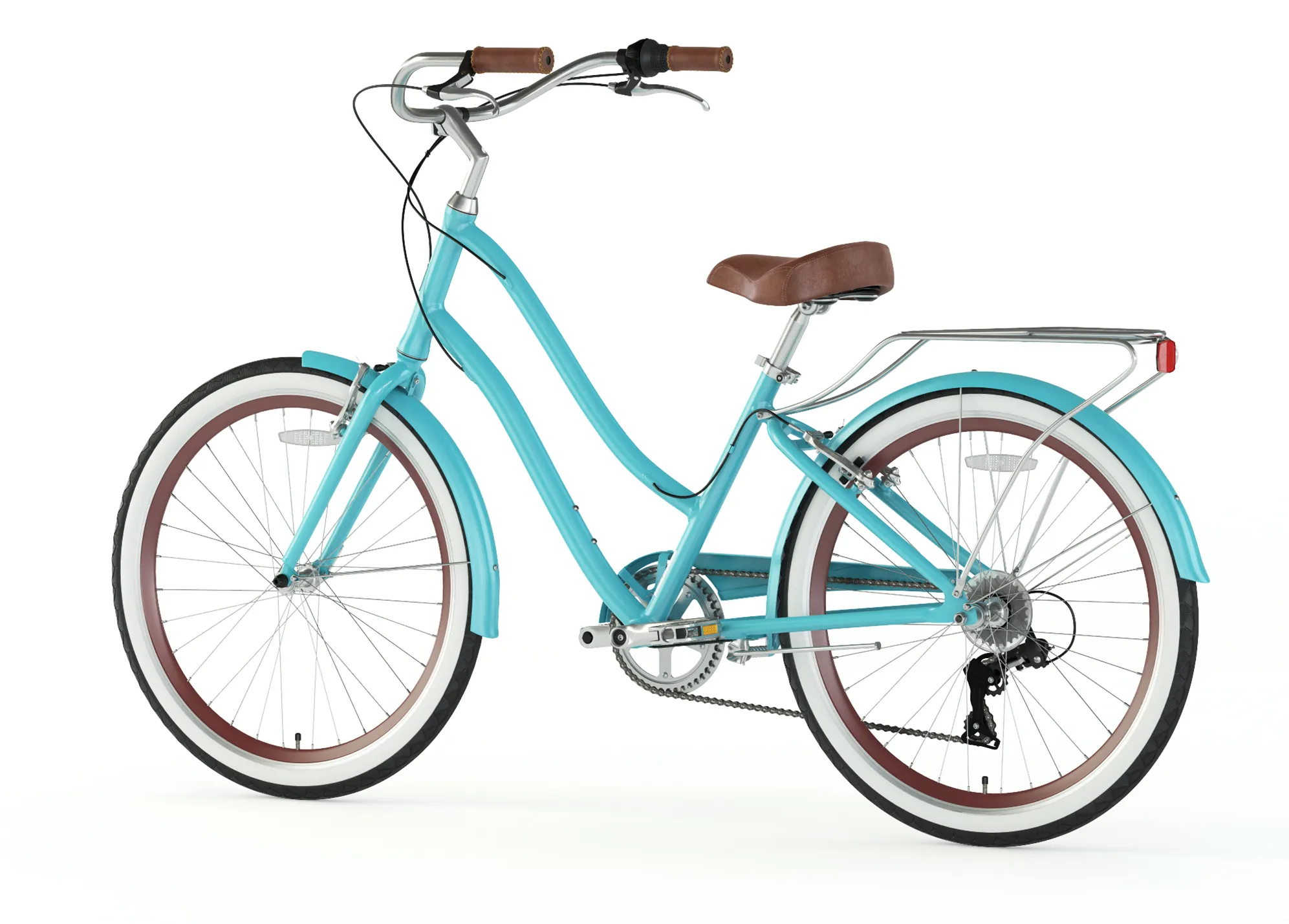 sixthreezero EVRYjourney Women's 26" Single Speed Step-Through Touring Hybrid Bicycle