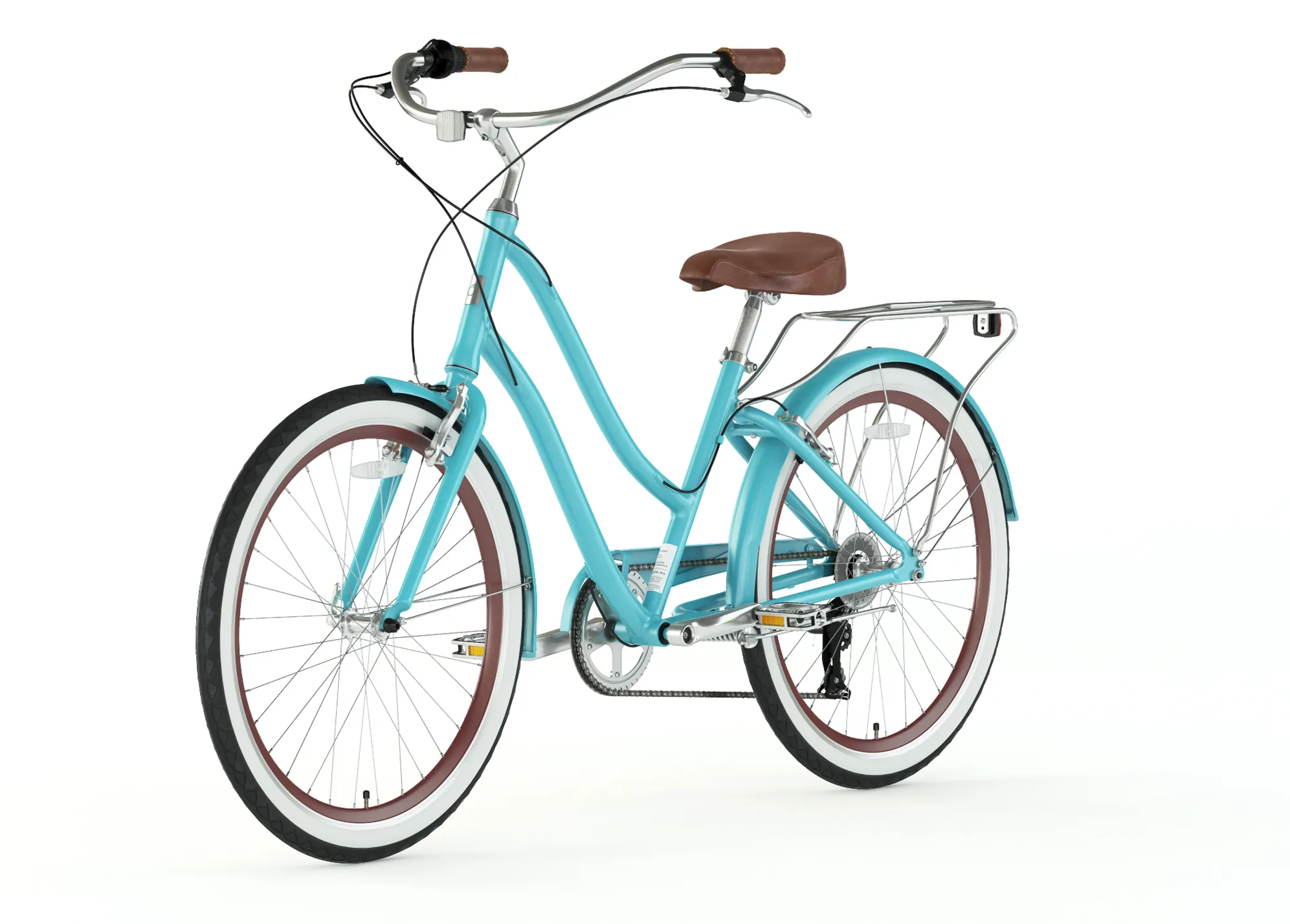 sixthreezero EVRYjourney Women's 26" Single Speed Step-Through Touring Hybrid Bicycle