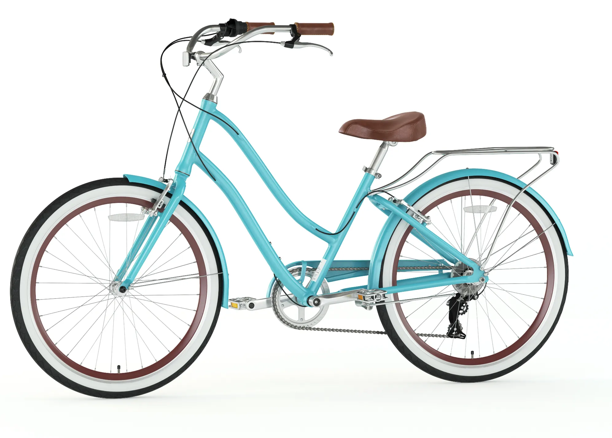 sixthreezero EVRYjourney Women's 26" Single Speed Step-Through Touring Hybrid Bicycle
