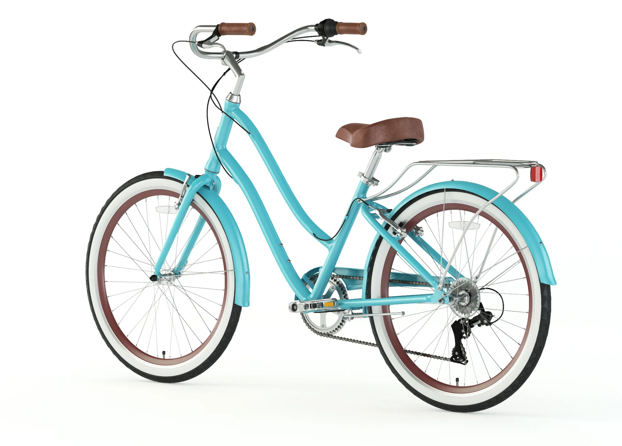 sixthreezero EVRYjourney Women's 26" Single Speed Step-Through Touring Hybrid Bicycle