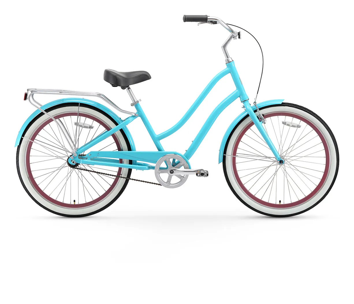 sixthreezero EVRYjourney Women's 26" Single Speed Step-Through Touring Hybrid Bicycle