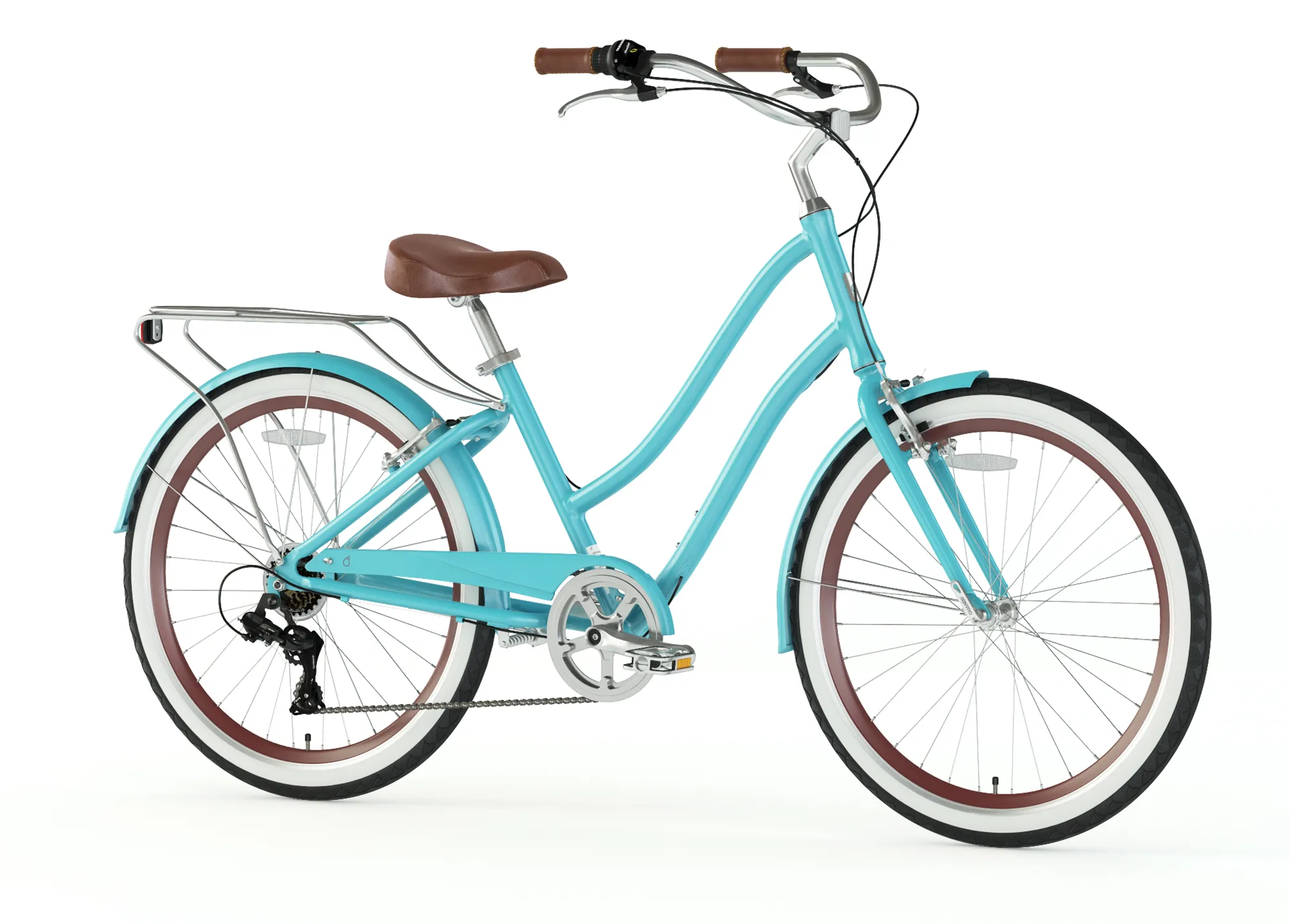 sixthreezero EVRYjourney Women's 26" Single Speed Step-Through Touring Hybrid Bicycle