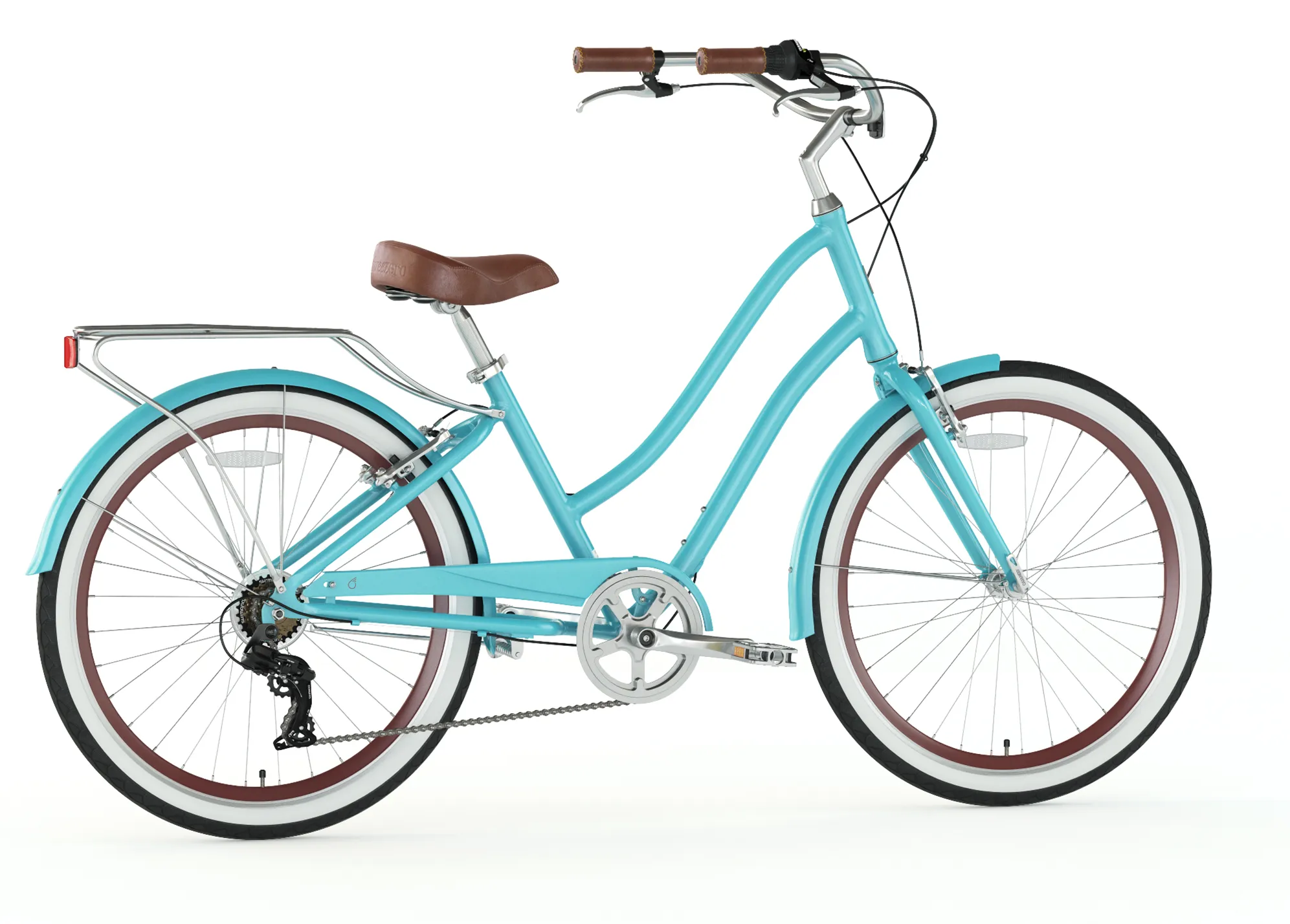 sixthreezero EVRYjourney Women's 26" Single Speed Step-Through Touring Hybrid Bicycle