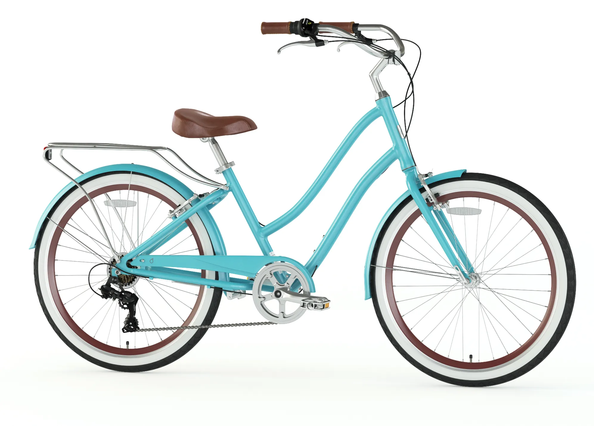 sixthreezero EVRYjourney Women's 26" Single Speed Step-Through Touring Hybrid Bicycle