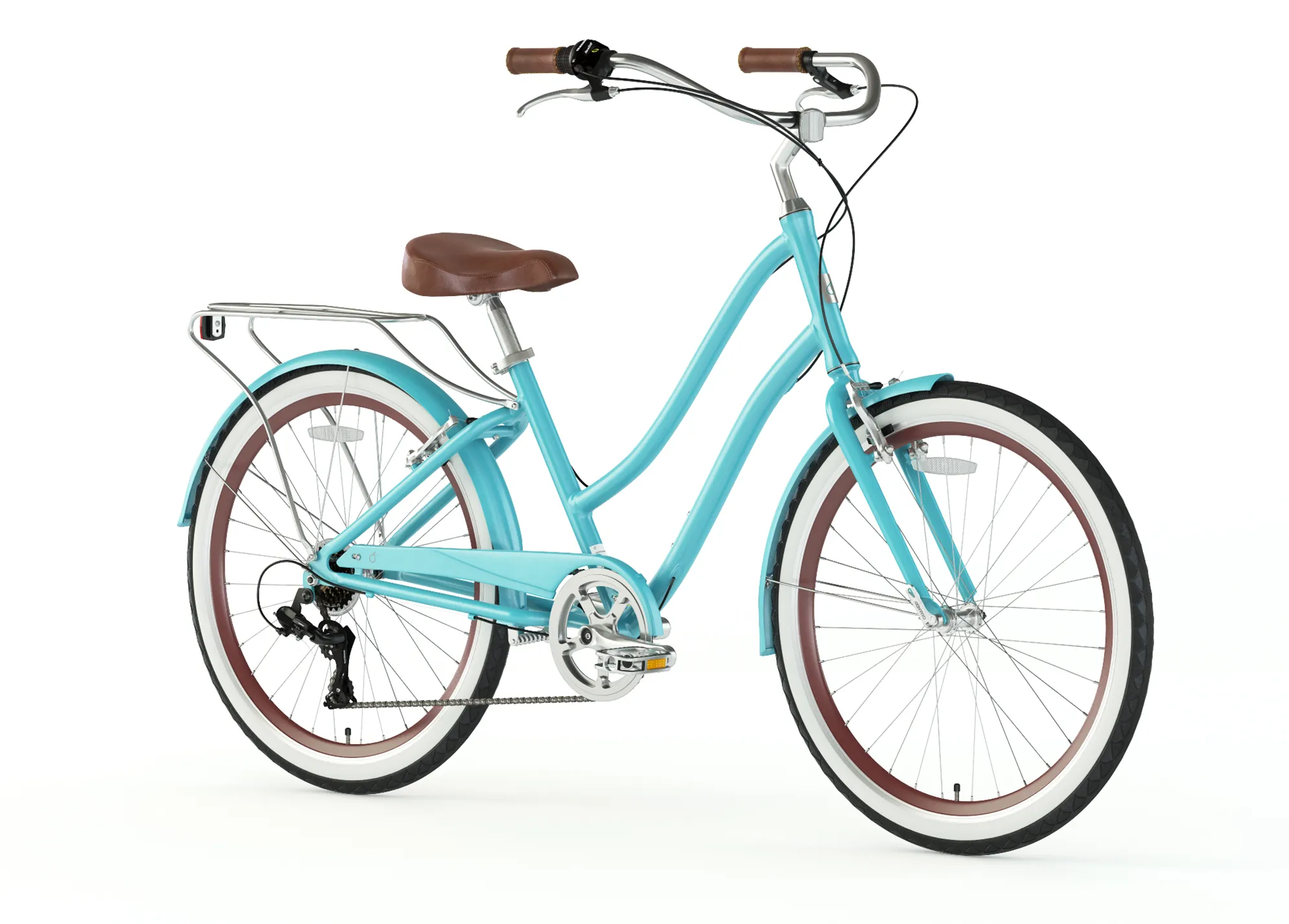 sixthreezero EVRYjourney Women's 26" Single Speed Step-Through Touring Hybrid Bicycle
