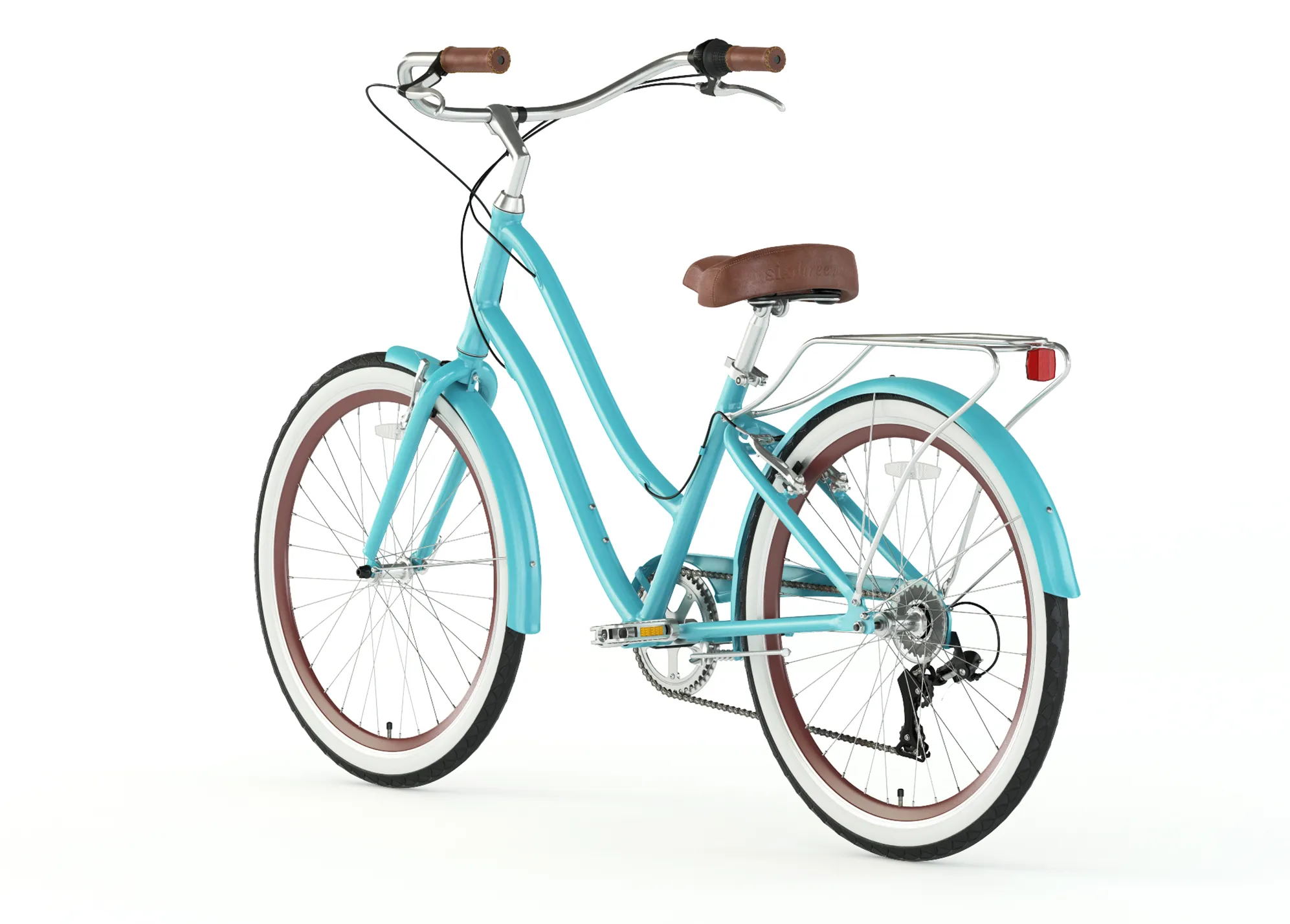 sixthreezero EVRYjourney Women's 26" Single Speed Step-Through Touring Hybrid Bicycle