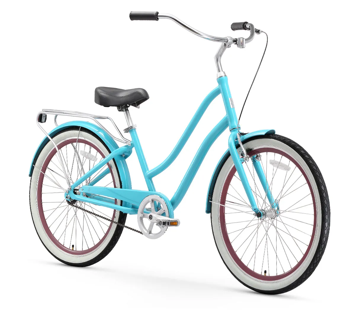 sixthreezero EVRYjourney Women's 26" Single Speed Step-Through Touring Hybrid Bicycle