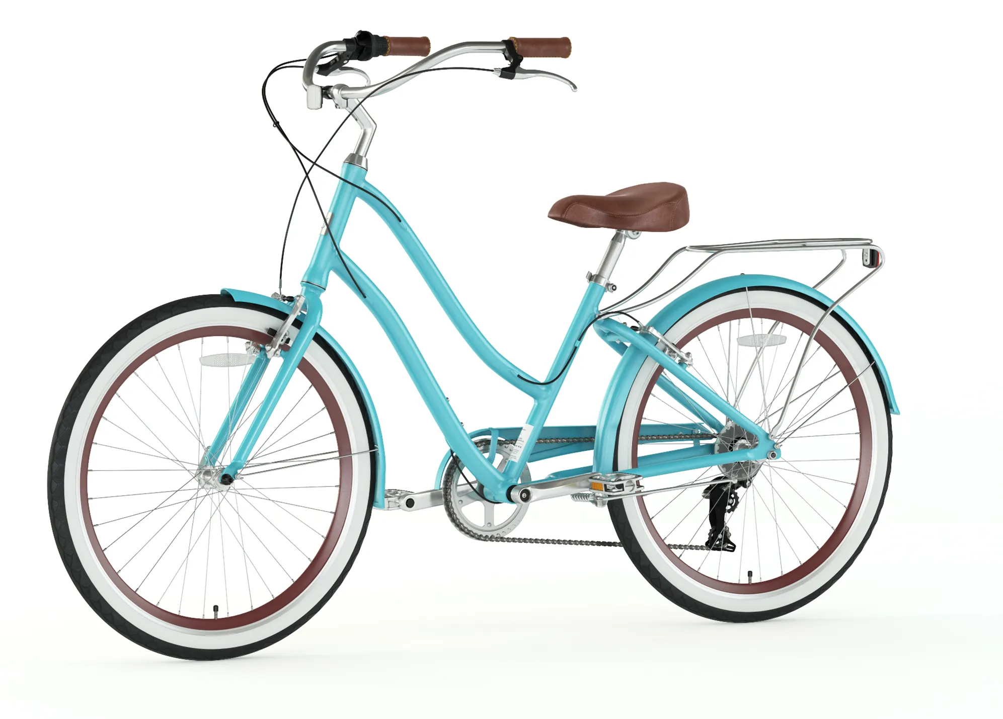 sixthreezero EVRYjourney Women's 26" Single Speed Step-Through Touring Hybrid Bicycle