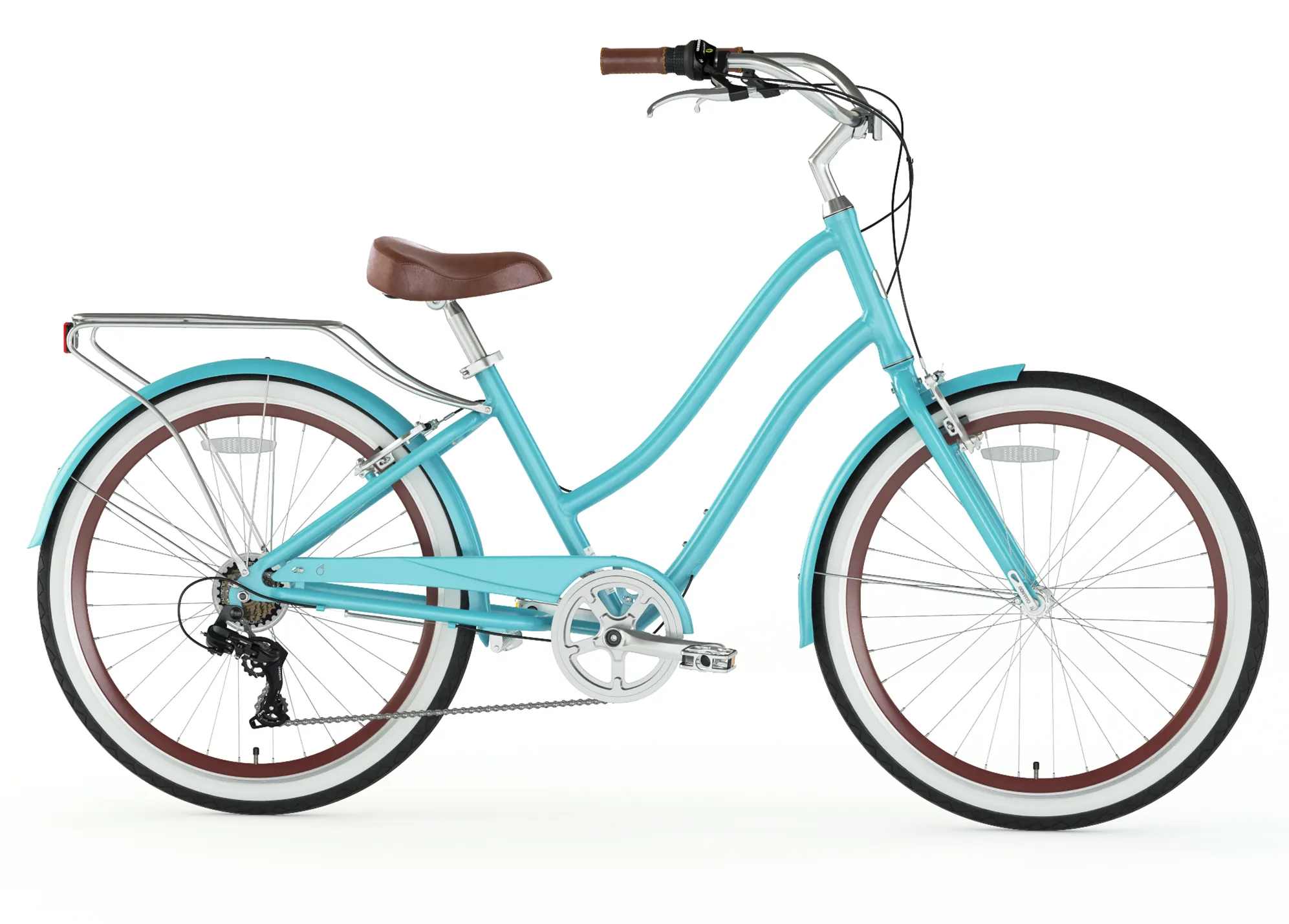 sixthreezero EVRYjourney Women's 26" Single Speed Step-Through Touring Hybrid Bicycle
