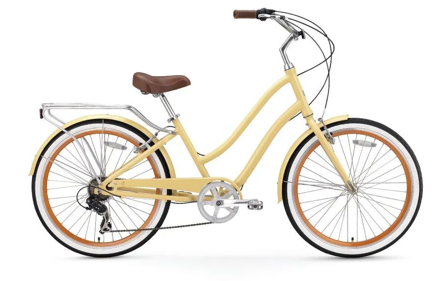 sixthreezero EVRYjourney Women's 26" Single Speed Step-Through Touring Hybrid Bicycle