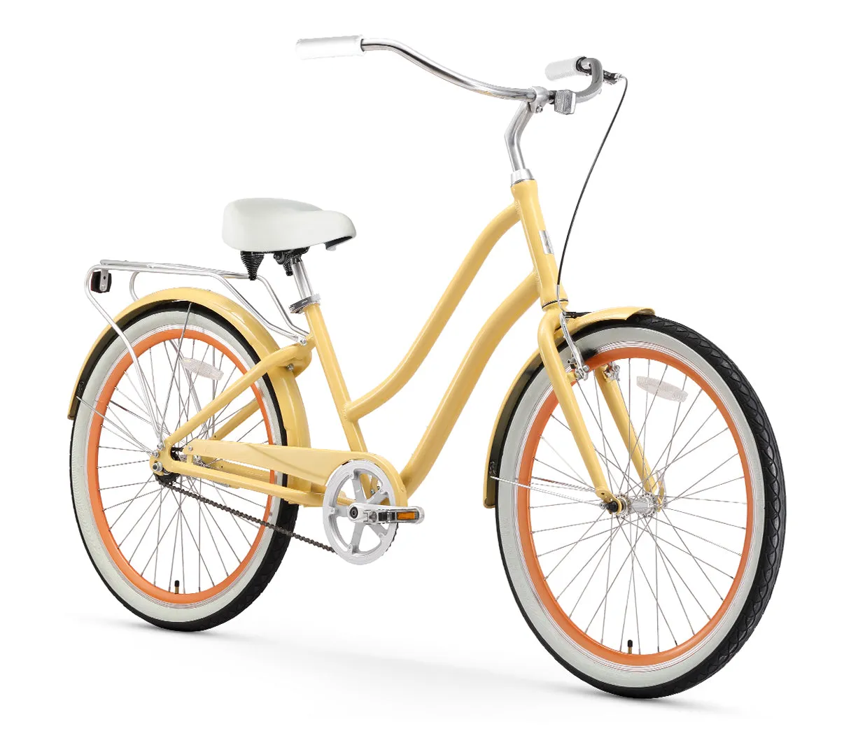 sixthreezero EVRYjourney Women's 26" Single Speed Step-Through Touring Hybrid Bicycle