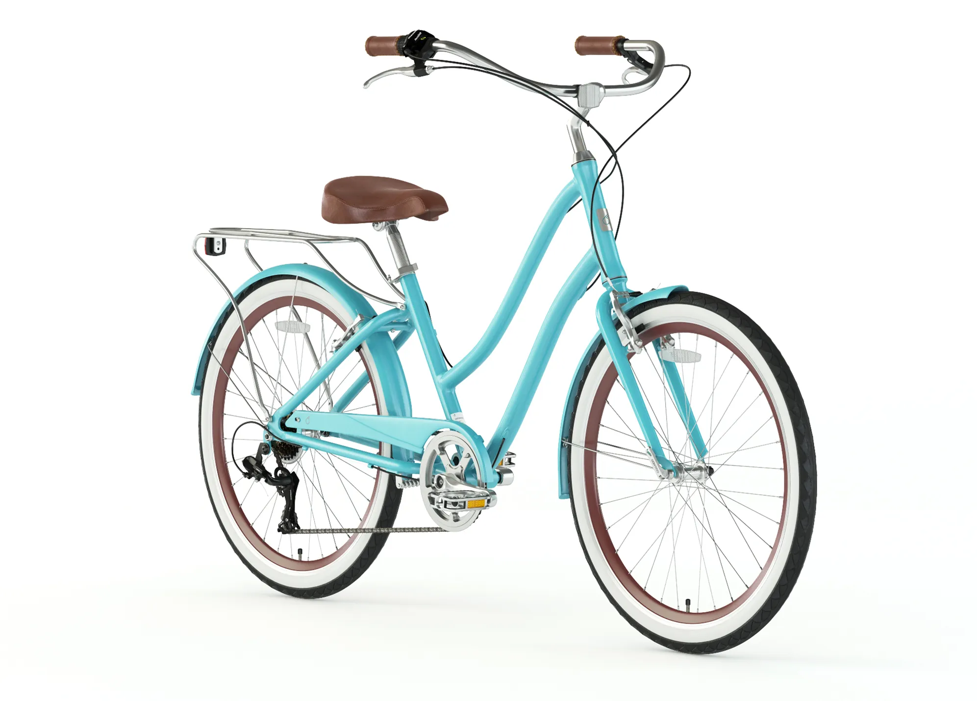 sixthreezero EVRYjourney Women's 26" Single Speed Step-Through Touring Hybrid Bicycle