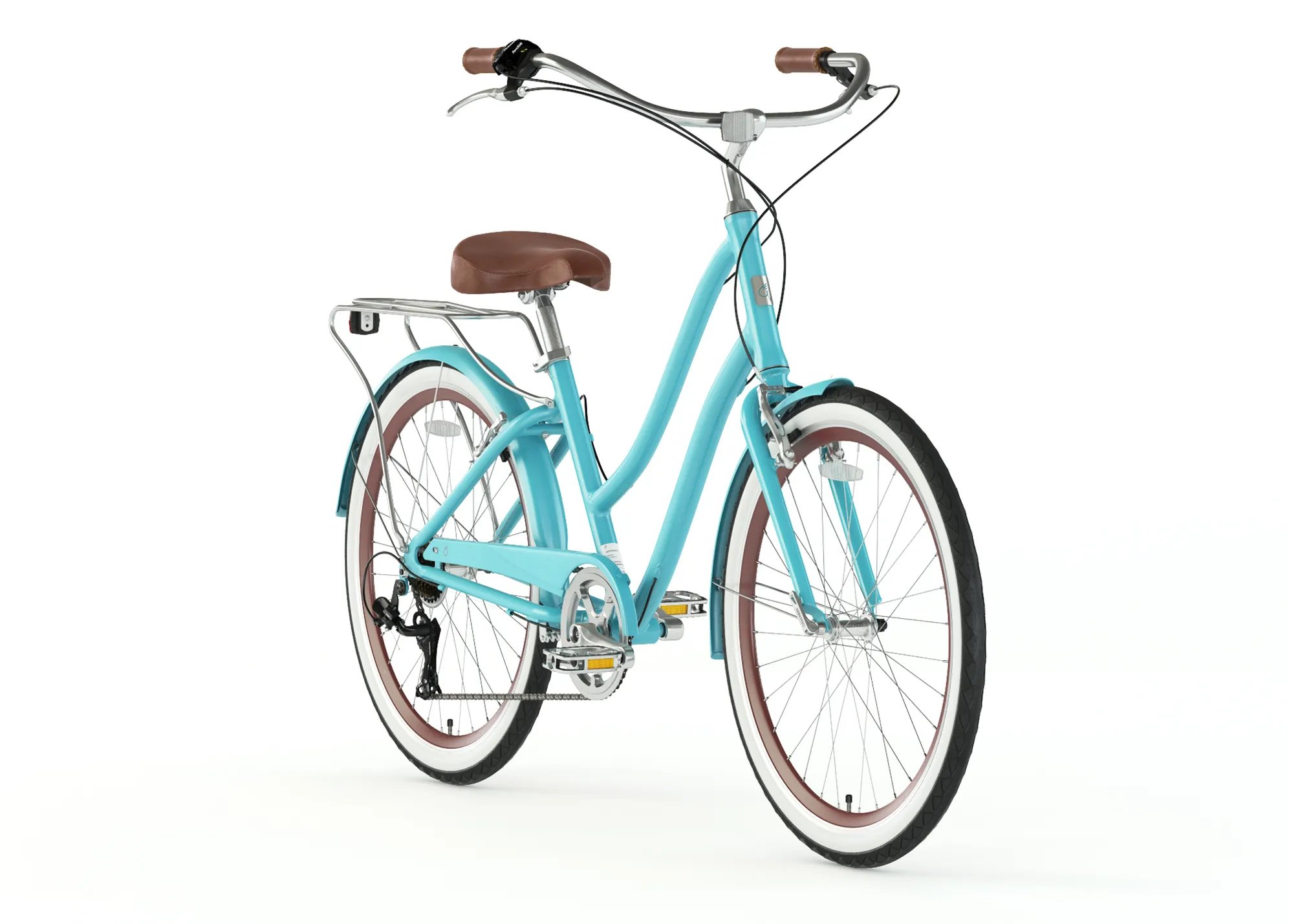 sixthreezero EVRYjourney Women's 26" Single Speed Step-Through Touring Hybrid Bicycle