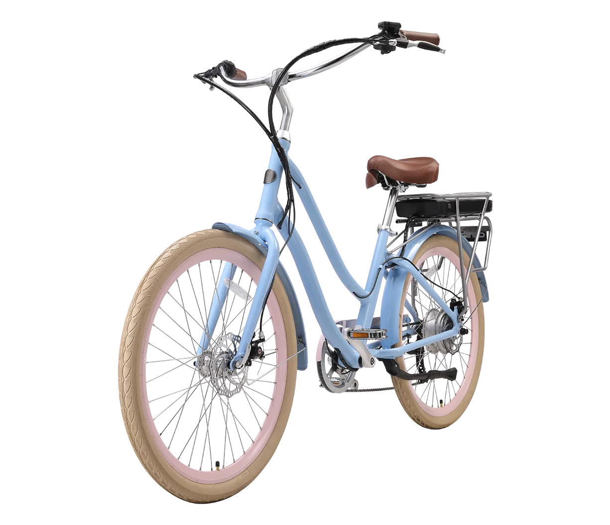 sixthreezero EVRYjourney Women's NEW 26" 500W 7-Speed Step-Through Touring Hybrid Bicycle,