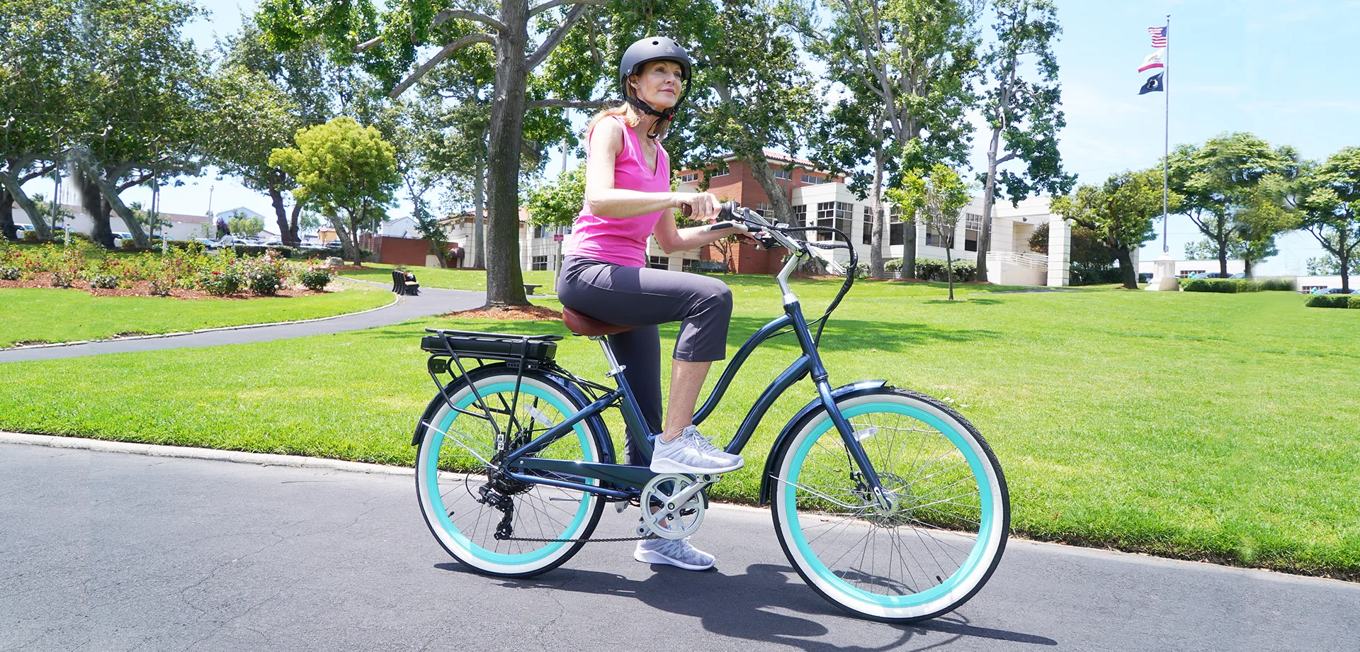 sixthreezero EVRYjourney Women's NEW 26" 500W 7-Speed Step-Through Touring Hybrid Bicycle,