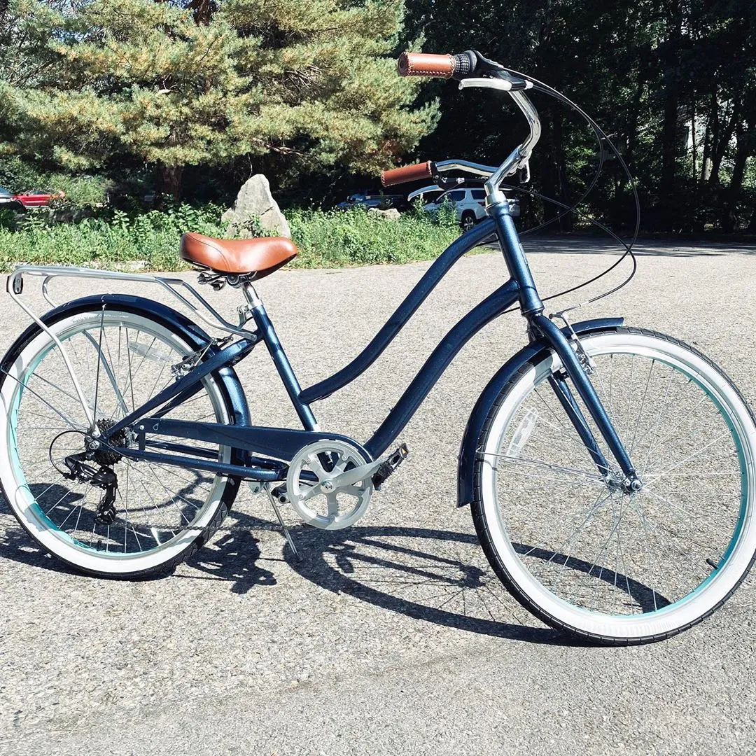 sixthreezero EVRYjourney Women's NEW 26" 500W 7-Speed Step-Through Touring Hybrid Bicycle,