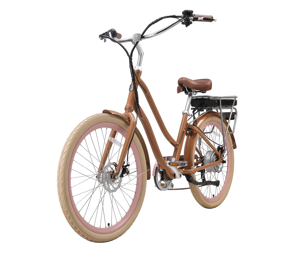sixthreezero EVRYjourney Women's NEW 26" 500W 7-Speed Step-Through Touring Hybrid Bicycle,
