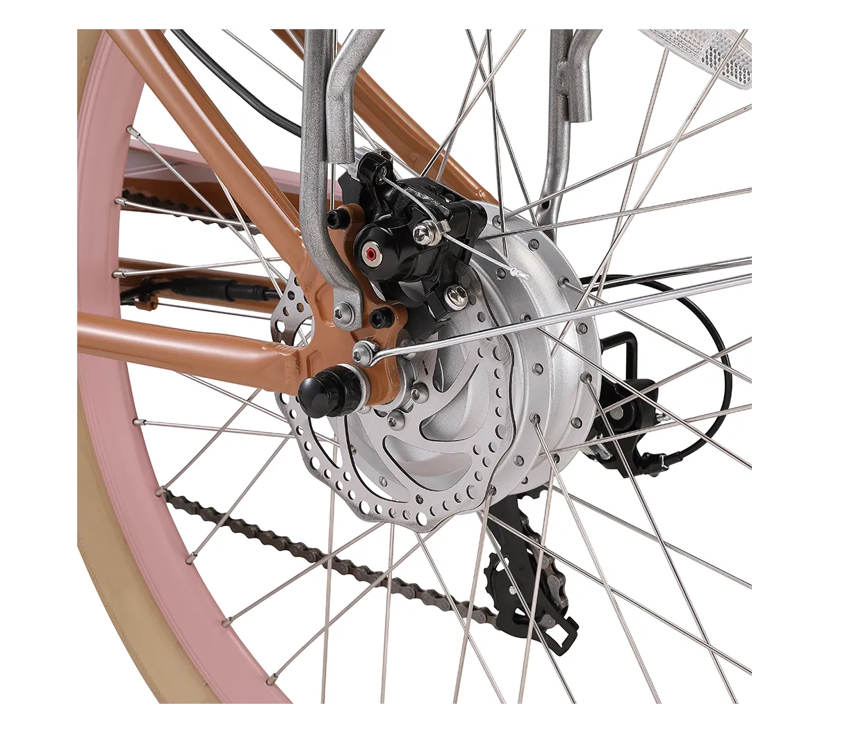 sixthreezero EVRYjourney Women's NEW 26" 500W 7-Speed Step-Through Touring Hybrid Bicycle,