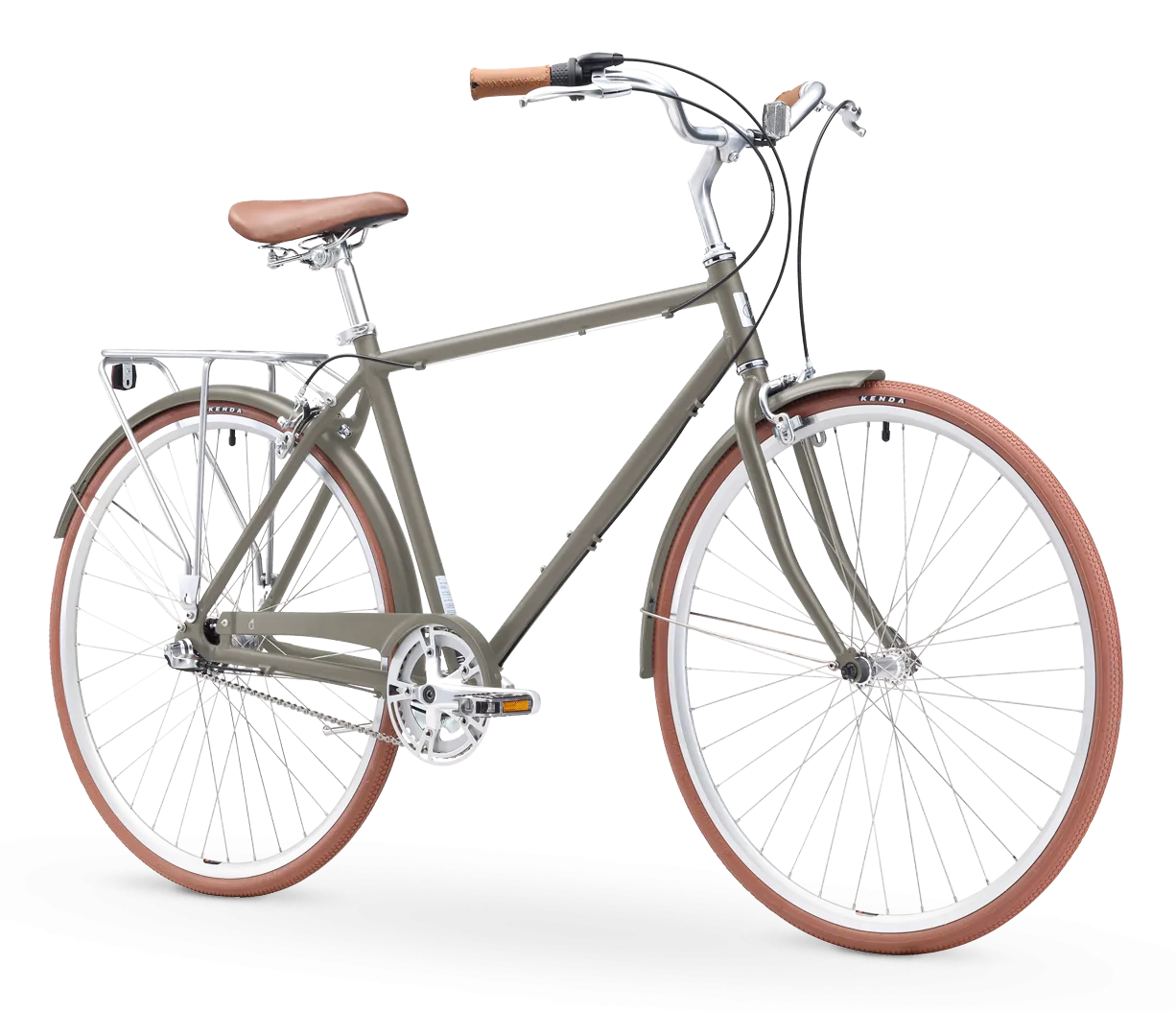 sixthreezero Ride in the Park Men's 3 Speed Touring City Bike with Rear Rack