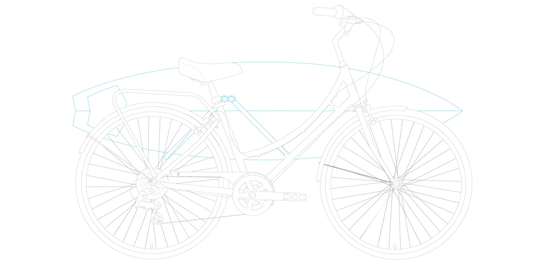 sixthreezero Ride in the Park Women's 3 Speed Touring City Bike with Rear Rack