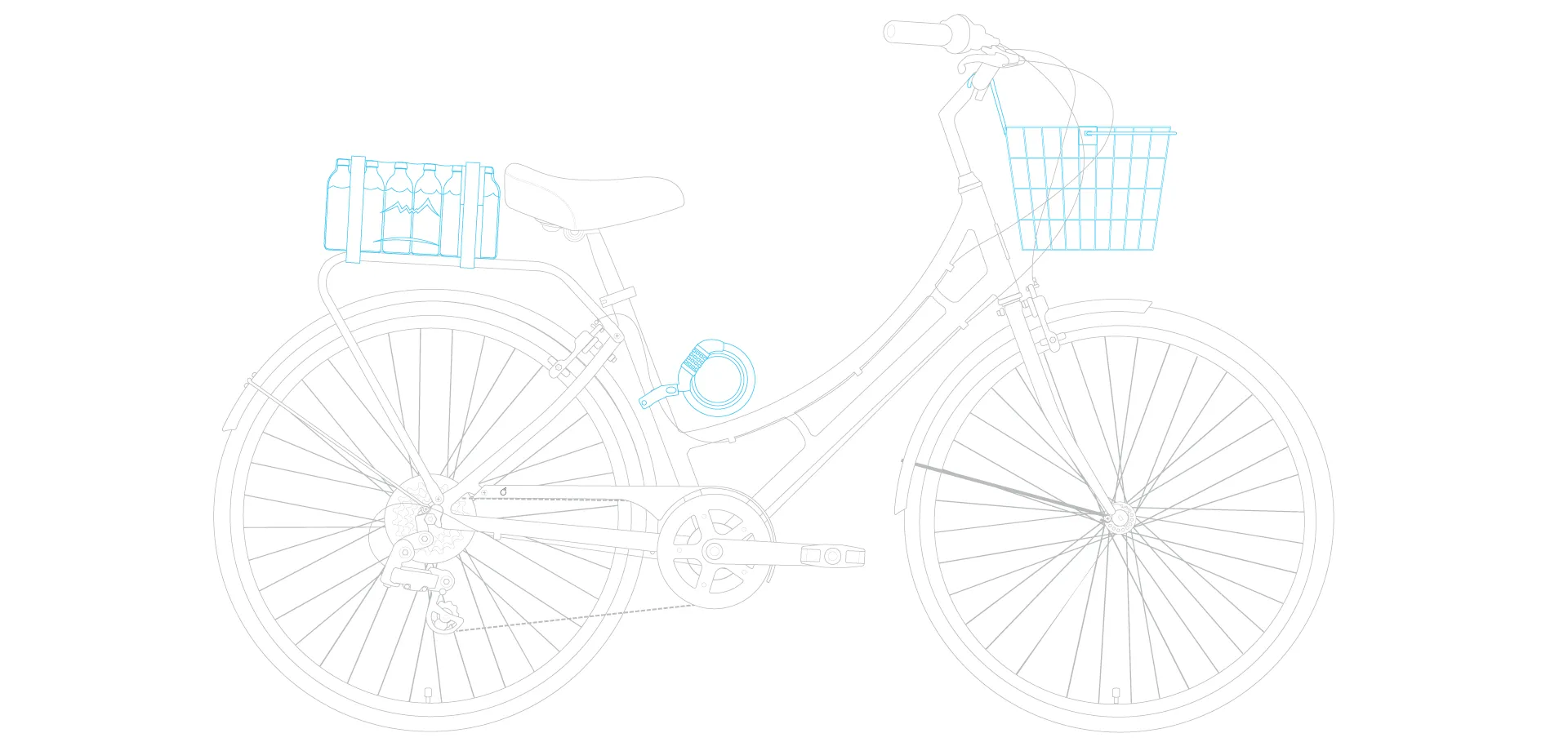 sixthreezero Ride in the Park Women's 3 Speed Touring City Bike with Rear Rack