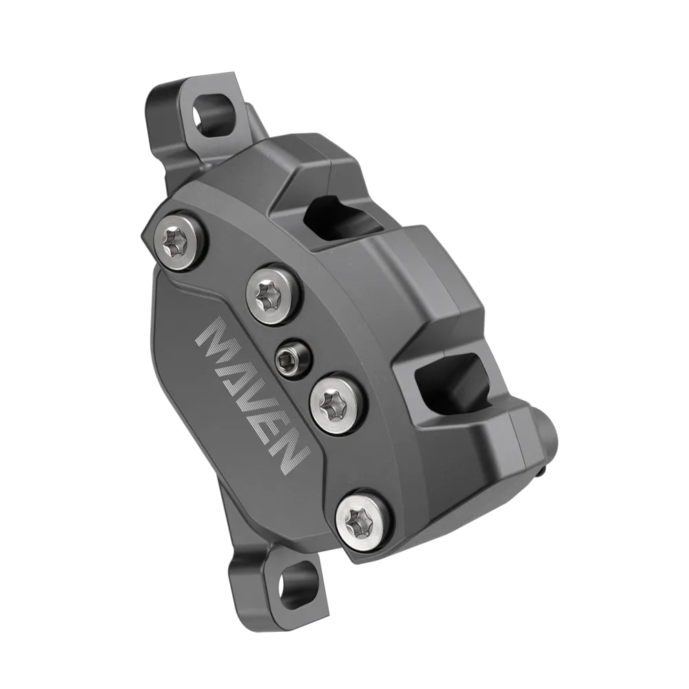 SRAM Maven Bronze Disc Brake and Lever - Front, Post Mount, 4-Piston, Aluminum Lever, SS Hardware, Blast Dark Polar, A1