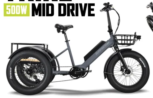 Surface 604 Trio Low Step 20Ah Electric Fat Trike Bike