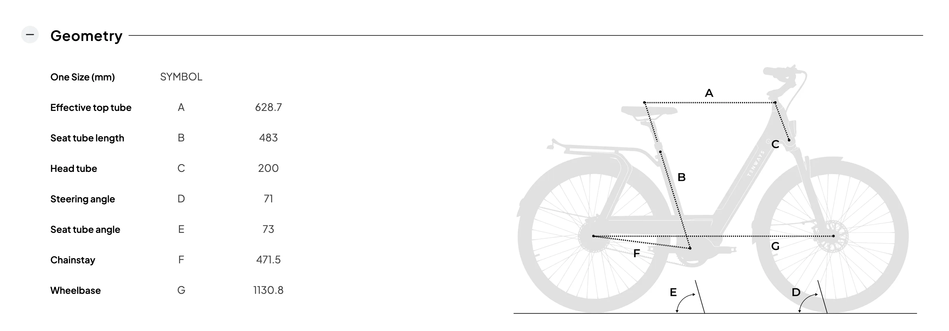 Tenways AGO T Belt Drive Step Thru Electric Bike