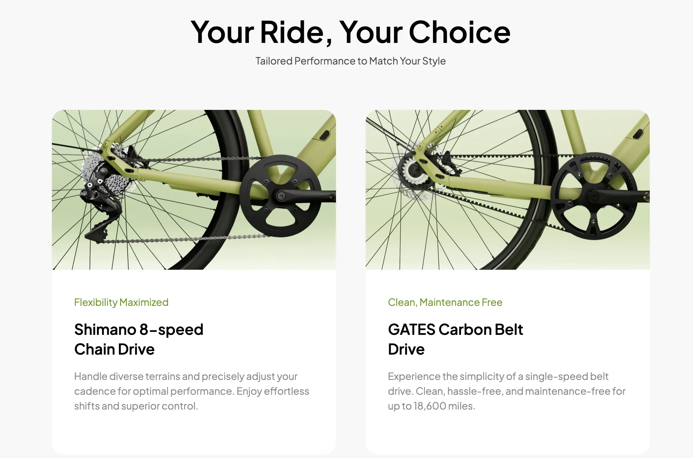 Tenways CGO600 Pro Belt or Chain Electric Bike