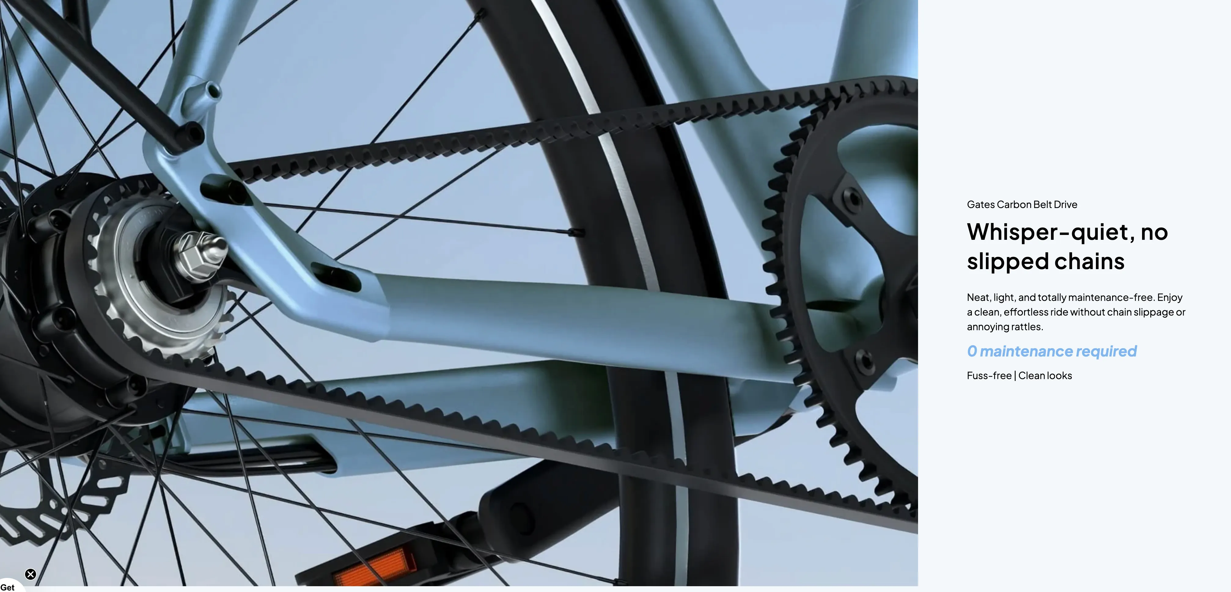 Tenways CGO800S Belt Drive Step Thru Electric Bike