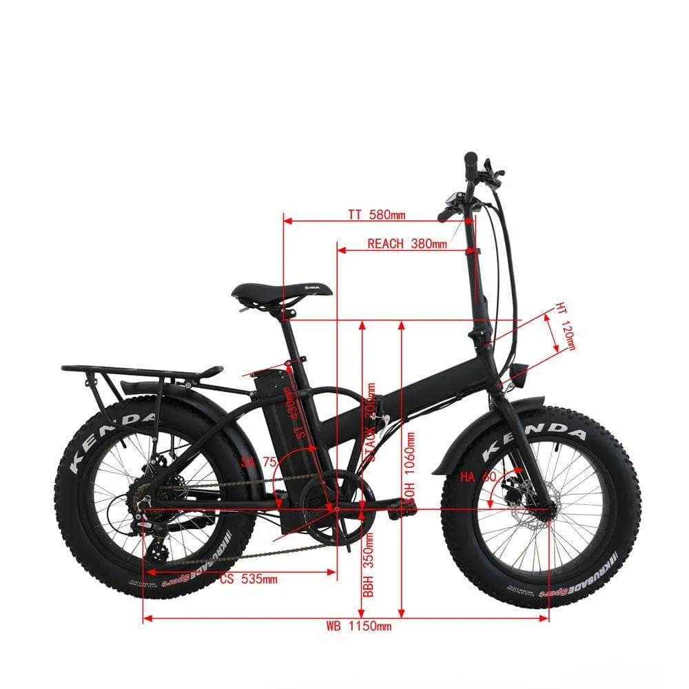 The Eunorau E-FAT-MN Fat Tire Electric Bike