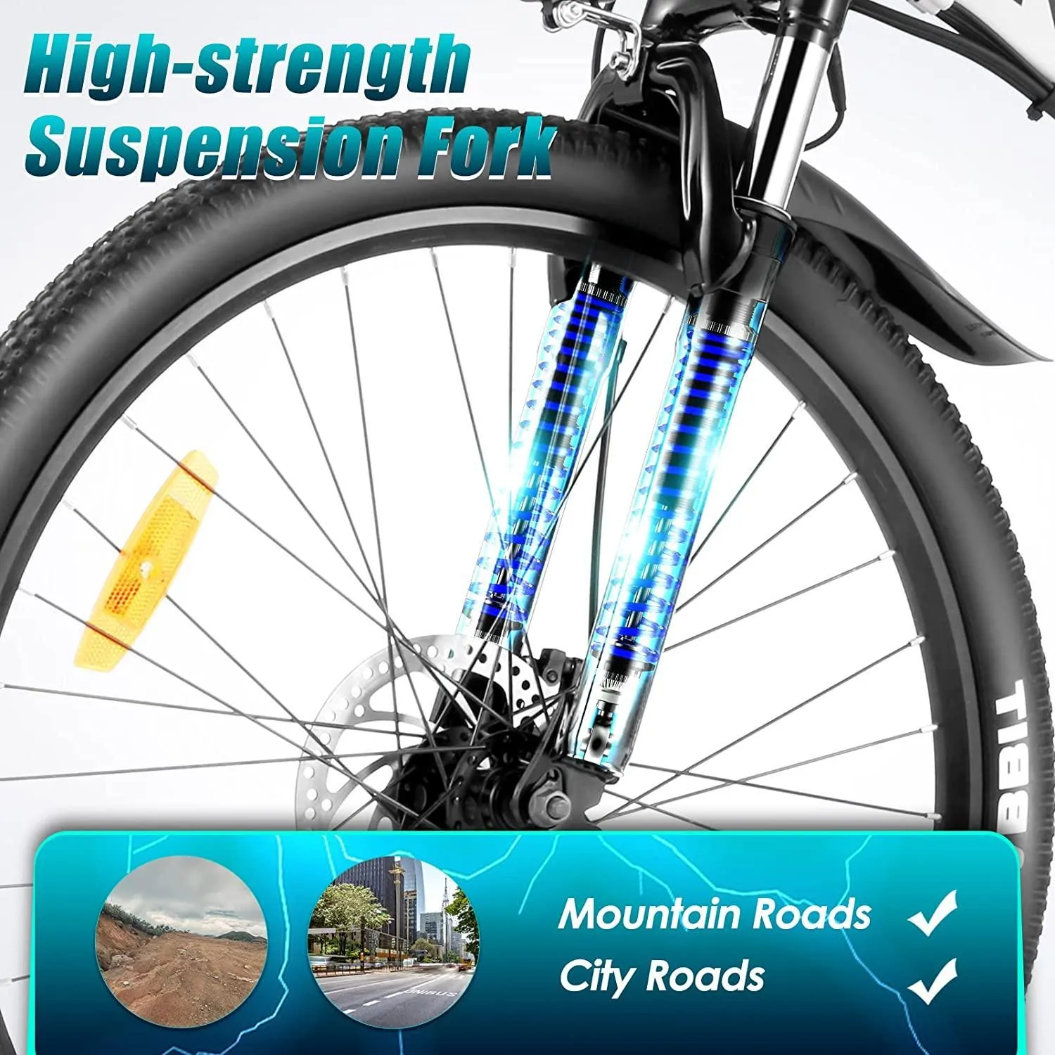 VIVI M026TGBUL Electric Bike Softail Folding Electric Mountain Bike UL2849 Certified