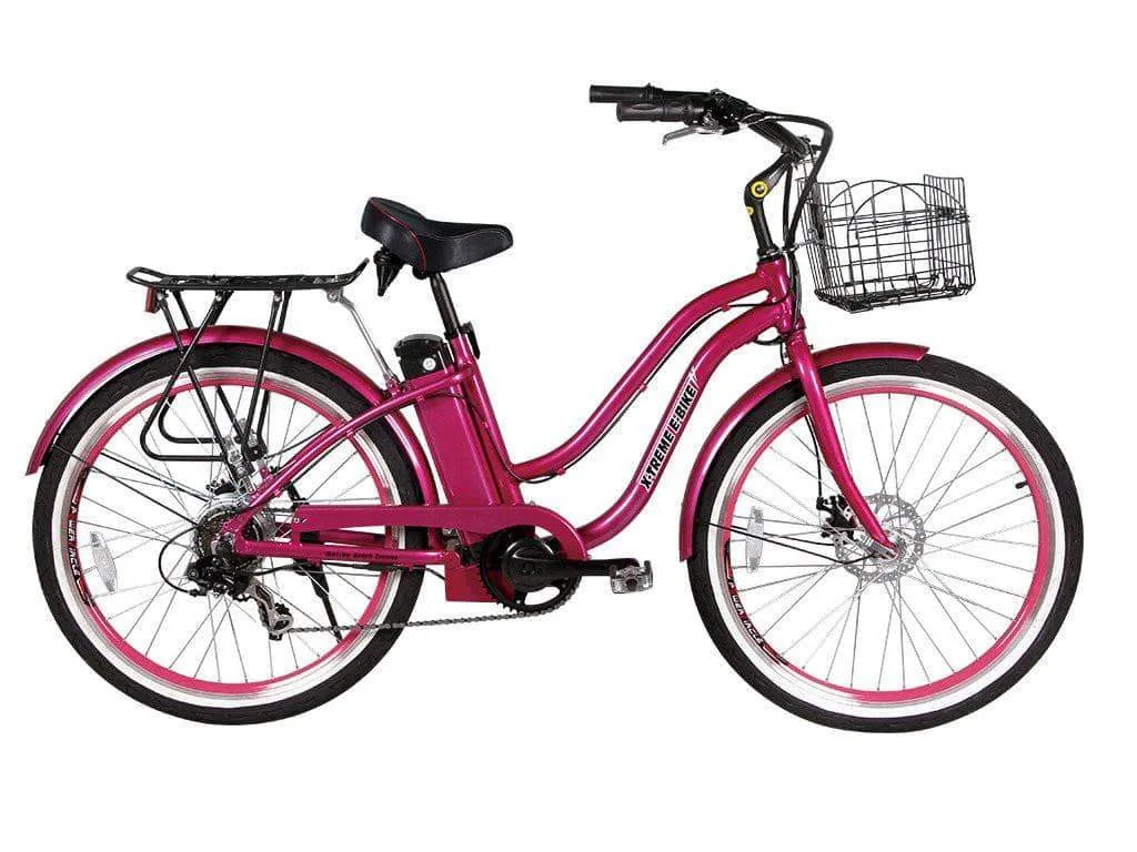 X-Treme Malibu Elite Max Beach Cruiser Electric Bike [36V 350W]