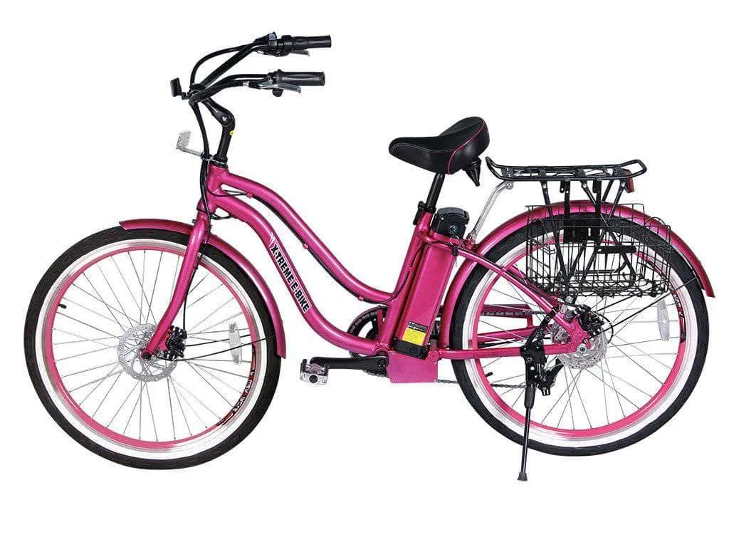 X-Treme Malibu Elite Max Beach Cruiser Electric Bike [36V 350W]