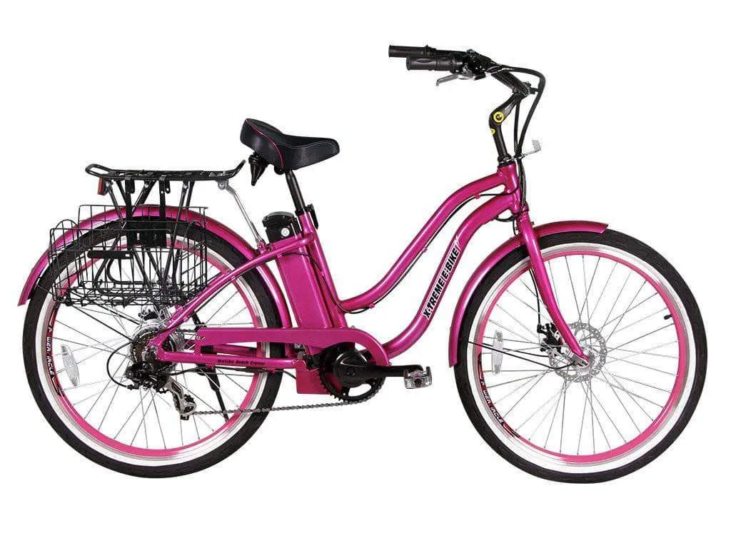 X-Treme Malibu Elite Max Beach Cruiser Electric Bike [36V 350W]